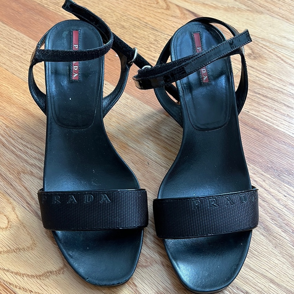 Authentic Prada wedges size 38